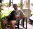 Missy and I on a summer day, some years back
