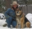 Self-timer photo. He posed and held steady while I set up and ran to get in next to him.