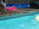 carefully watching over us in the pool