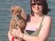 Kokko and Mommy at the beach