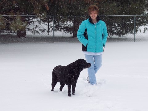 Playing in the Snow with Beth 2012