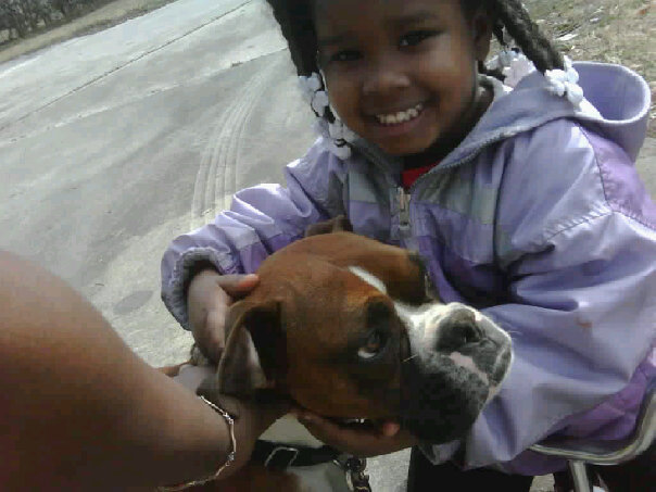 Harley and my baby girl,she still cries for her.