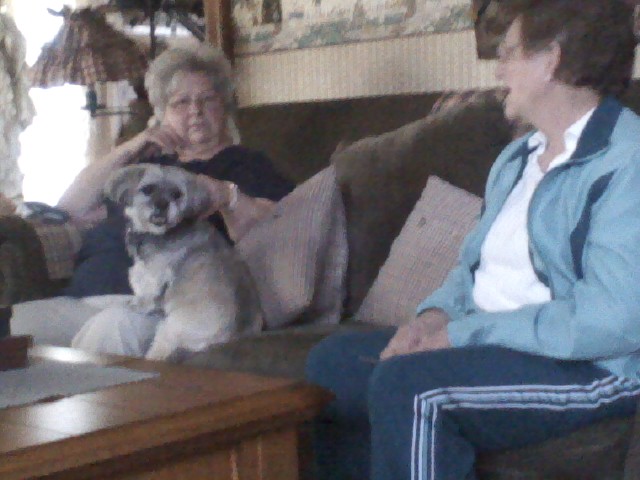 Chaz hanging out w/his 2 gma's