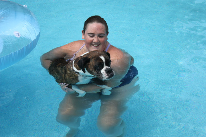 Swimming with Lauren!