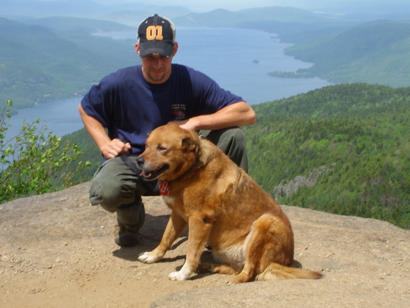 Daddy and Daisy on top of Black Mountain