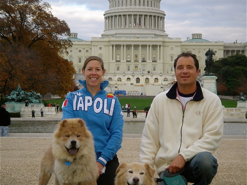 Visiting D.C. with brother Kai