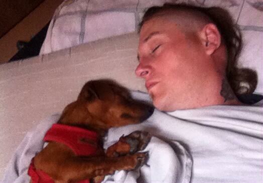 Dad n boo sleeping 