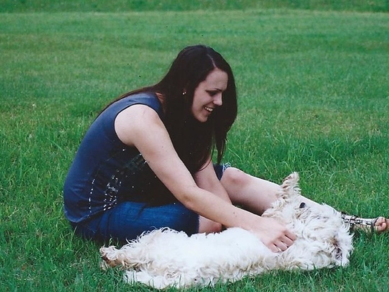 Enjoying a Morgie Belly Rub