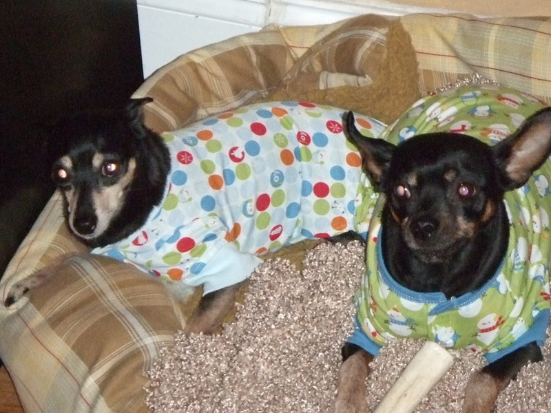 My brother Rick and me in Jammies